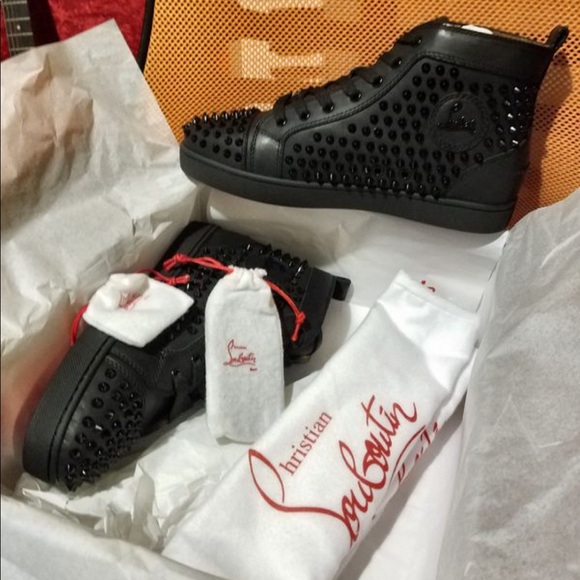 NWT! Authentic Christian Louboutin Spiked Sneakers - Picture 1 of 6